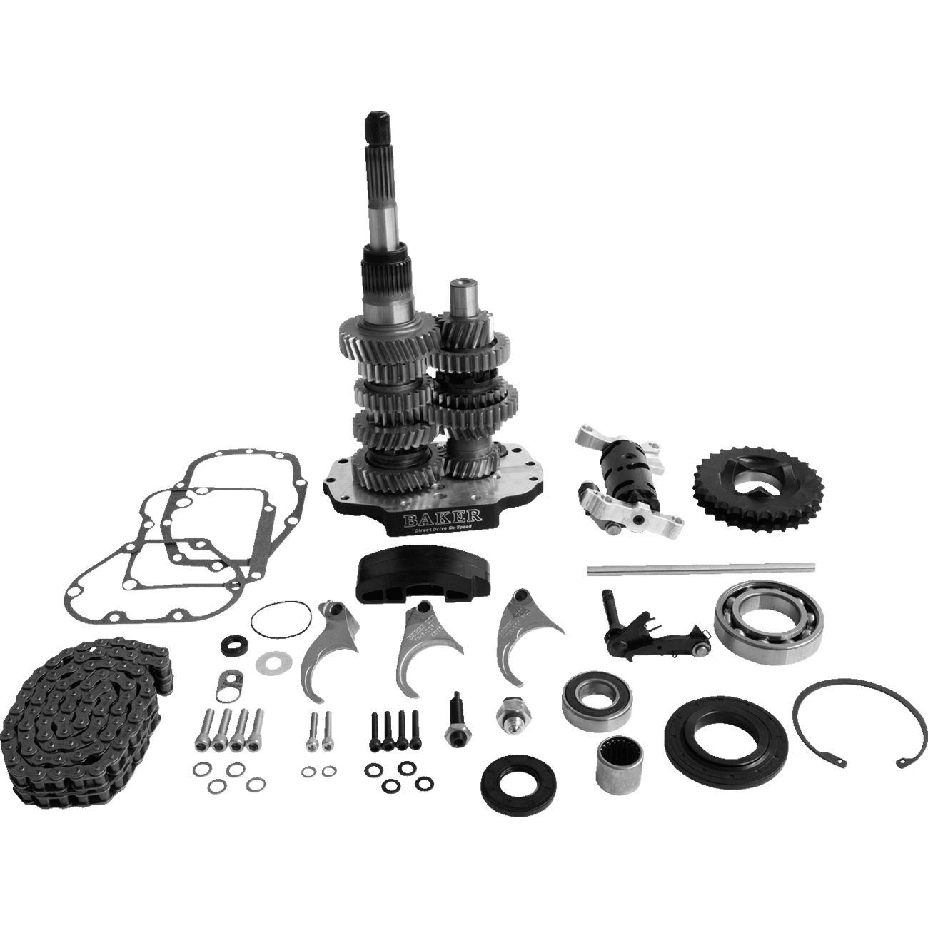 BAKER DRIVETRAIN Direct Drive Gear Set 6-Speed Black DD6411P03