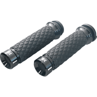 KHROME WERKS Grips Klassic Custom Contour Diamond Black