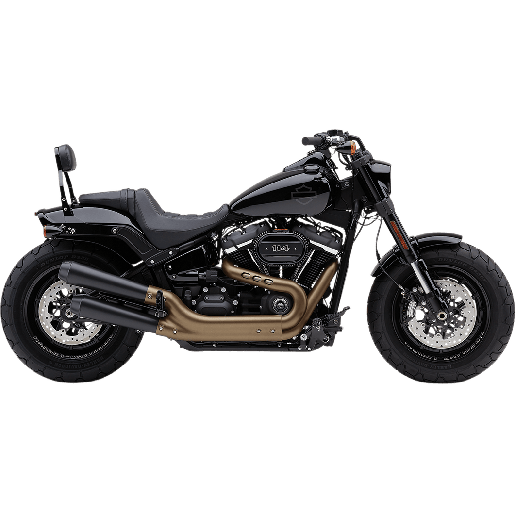 COBRA Black El Diablo Mufflers for Fat Bob 6046B