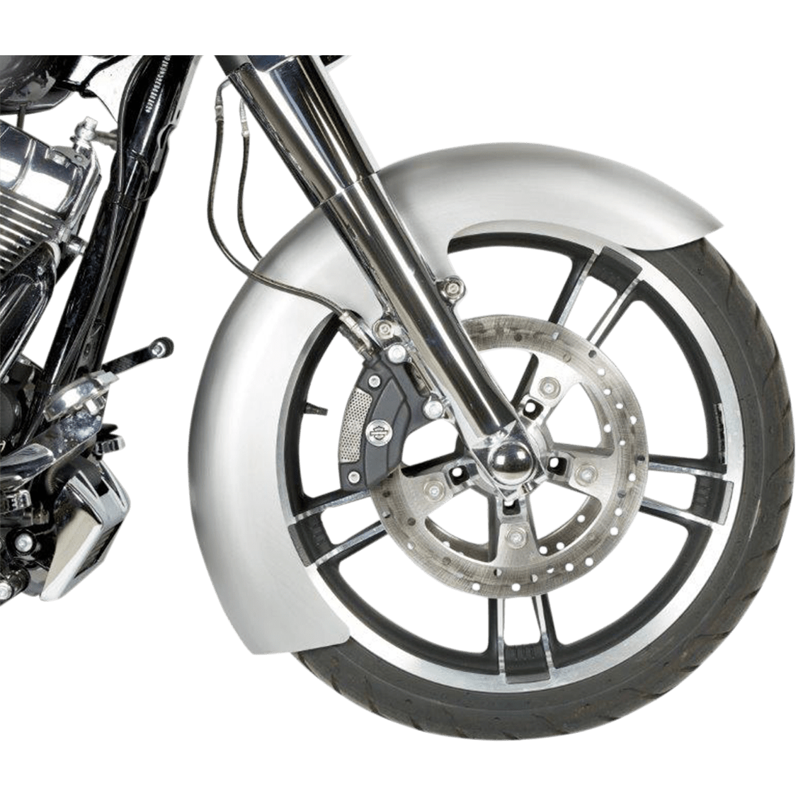 RUSS WERNIMONT DESIGNS Custom Dresser Front Fender for 19" Wheel Steel LS-2 Style 6" W x 42" L RWD50139