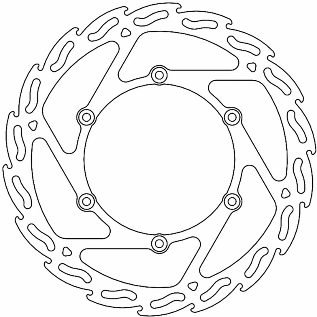 MOTO-MASTER Brake Rotor Front Flame