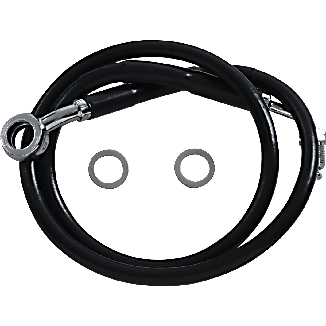 DRAG SPECIALTIES Brake Line +8" Black '18-'22 Softail