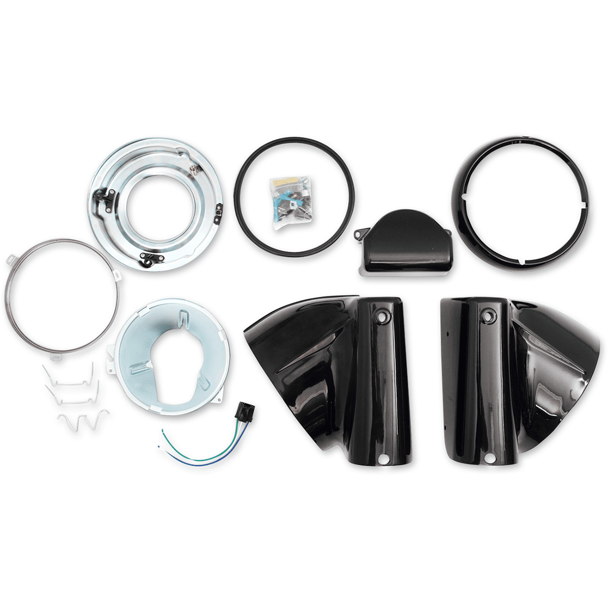 DRAG SPECIALTIES 7" Nacelle Headlight Kit Black