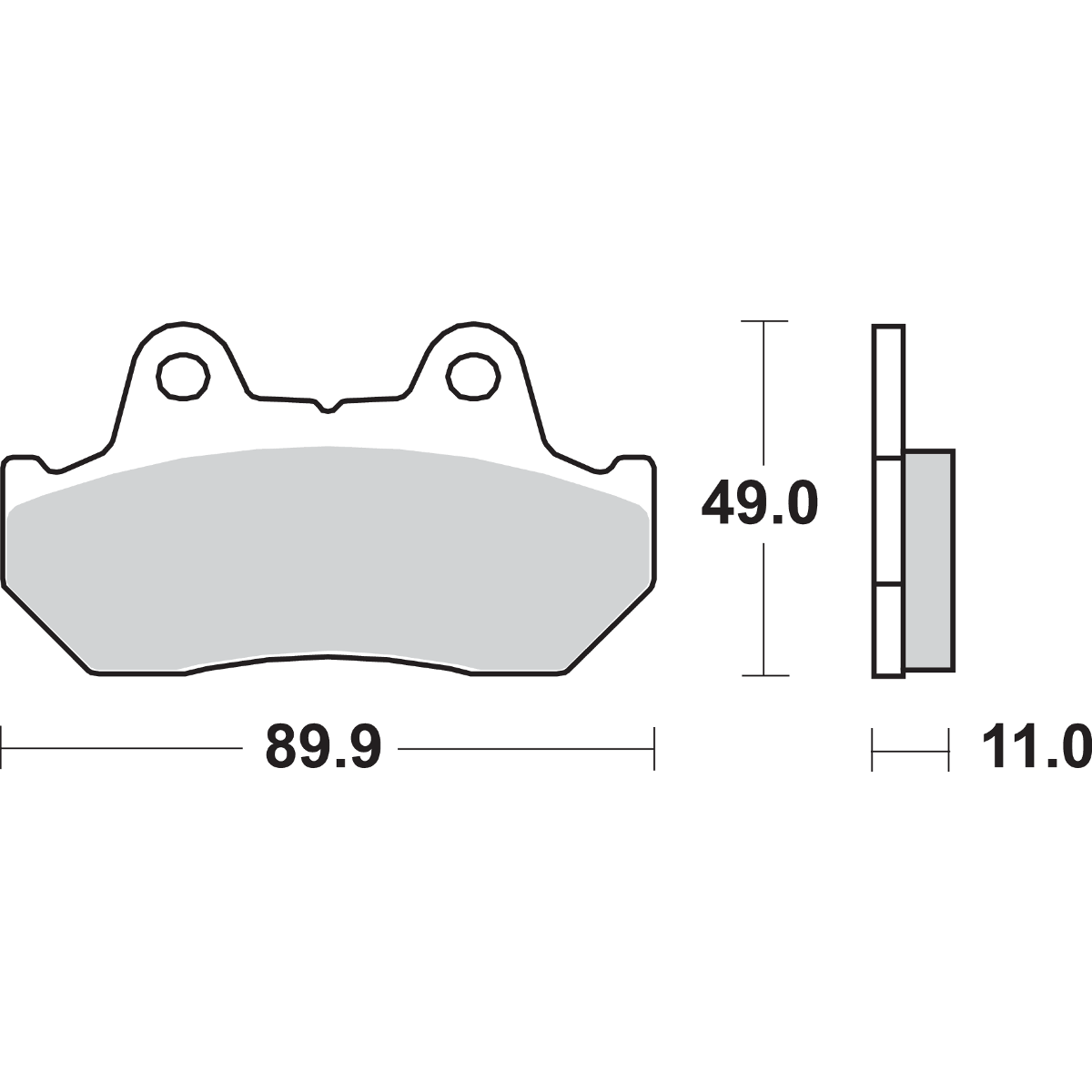 SBS LS Brake Pads Honda 542LS