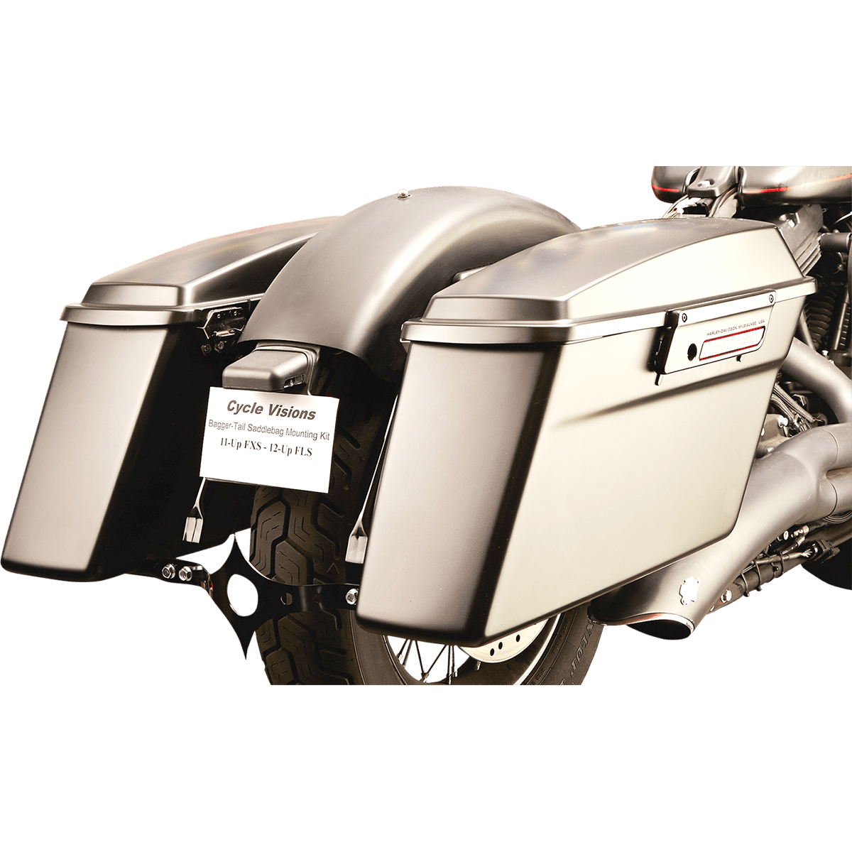 CYCLE VISIONS Saddlebag Mount for Softail Models CV7190