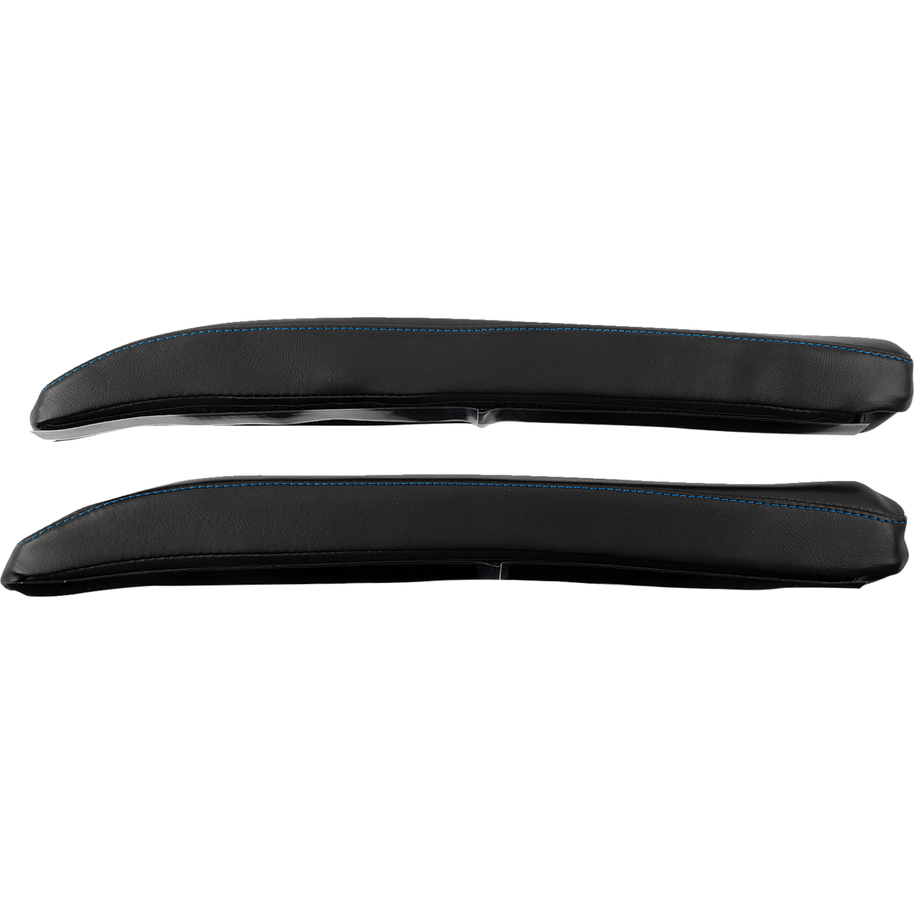 SHOW CHROME Kaliber Armrest Pads Black w/ Blue Stitching Slingshot '15-'22 H441BLUE