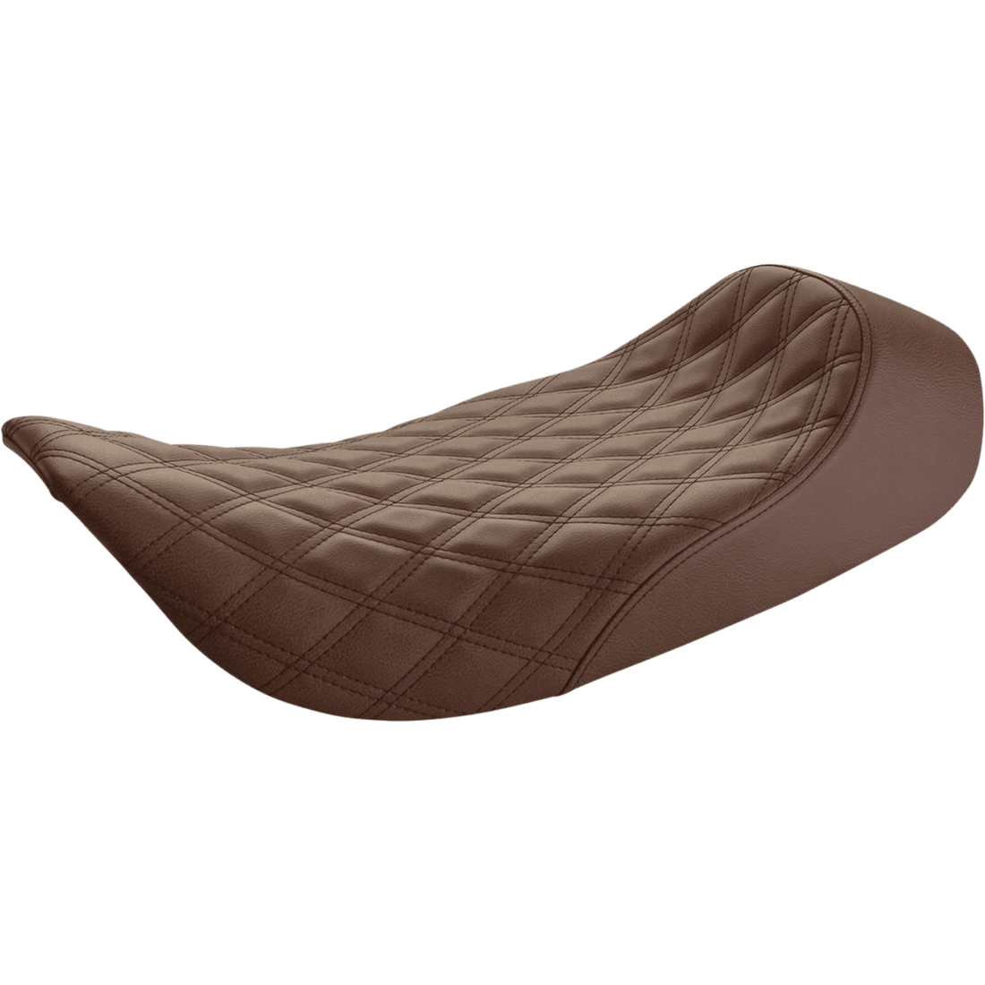 SADDLEMEN Renegade Solo Seat Lattice Stitched Brown FLH '97-'07 89706002BLS