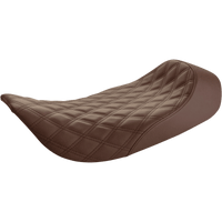 SADDLEMEN Renegade Solo Seat Lattice Stitched Brown FLH '97-'07 89706002BLS