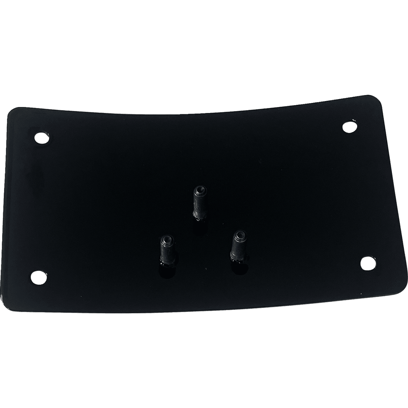 DK CUSTOM PRODUCTS License Plate Kit Curved Black DKLPRLPLD