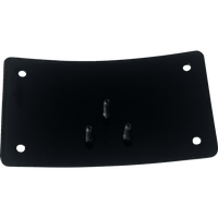 DK CUSTOM PRODUCTS License Plate Kit Curved Black DKLPRLPLD