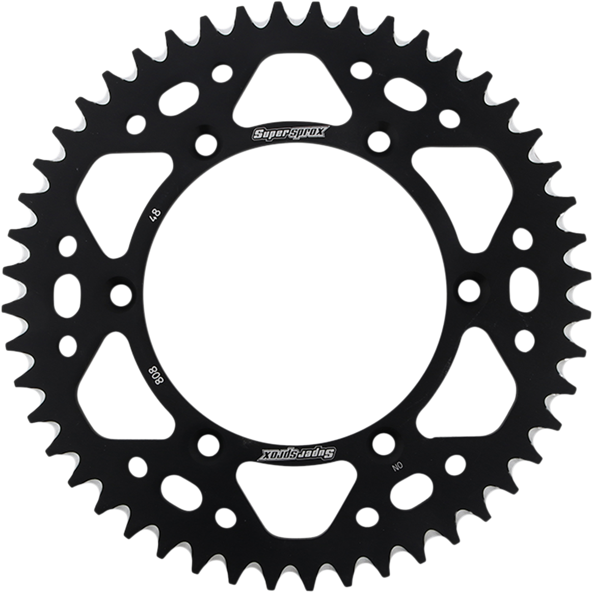 SUPERSPROX Rear Sprocket Black Kawasaki/Suzuki 48 Tooth