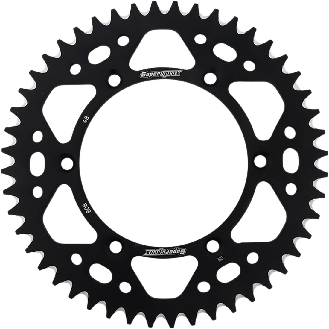 SUPERSPROX Rear Sprocket Black Kawasaki/Suzuki 48 Tooth