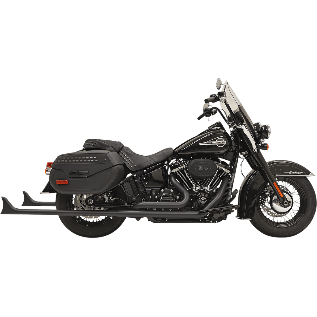 BASSANI XHAUST Fishtail Exhaust without Baffle 39" 1S76EB39