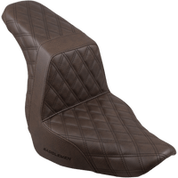 SADDLEMEN Step-Up Seat Full Lattice Stitch Brown 81829175BR