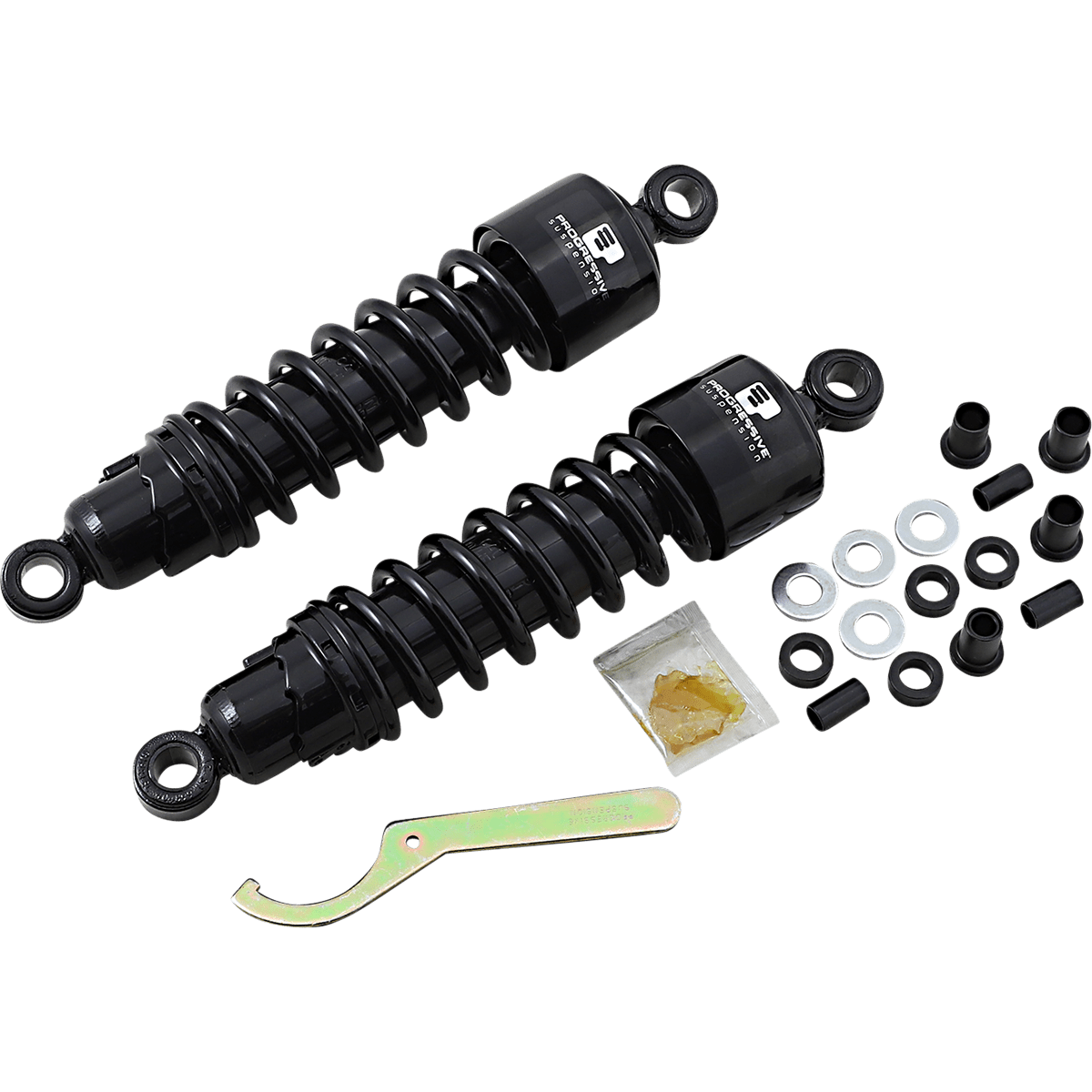 PROGRESSIVE SUSPENSION 412 Series Shock 12" Standard Black FLH/T 4124079B