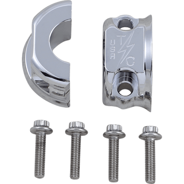 THRASHIN SUPPLY CO. Perch Clamps Clutch/Brake Chrome TSC27033