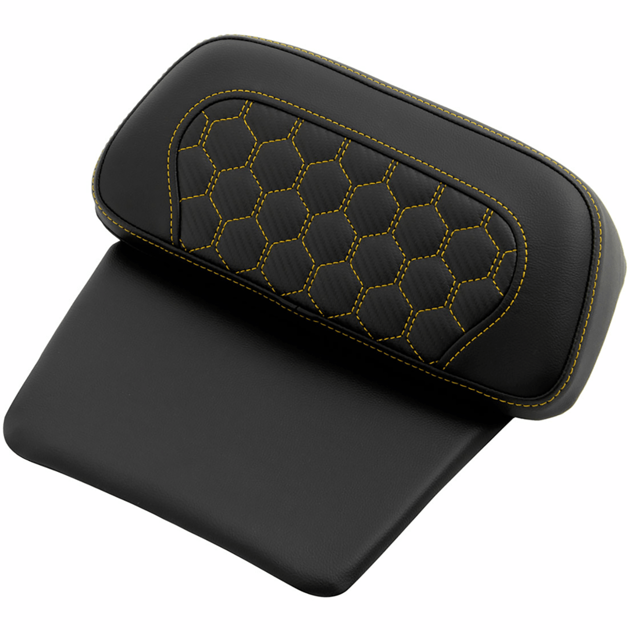 SADDLEMEN Chopped Tour Pak Pad Honeycomb Gold Stitching FLH/FLT '14-'24 81407CHCGOL