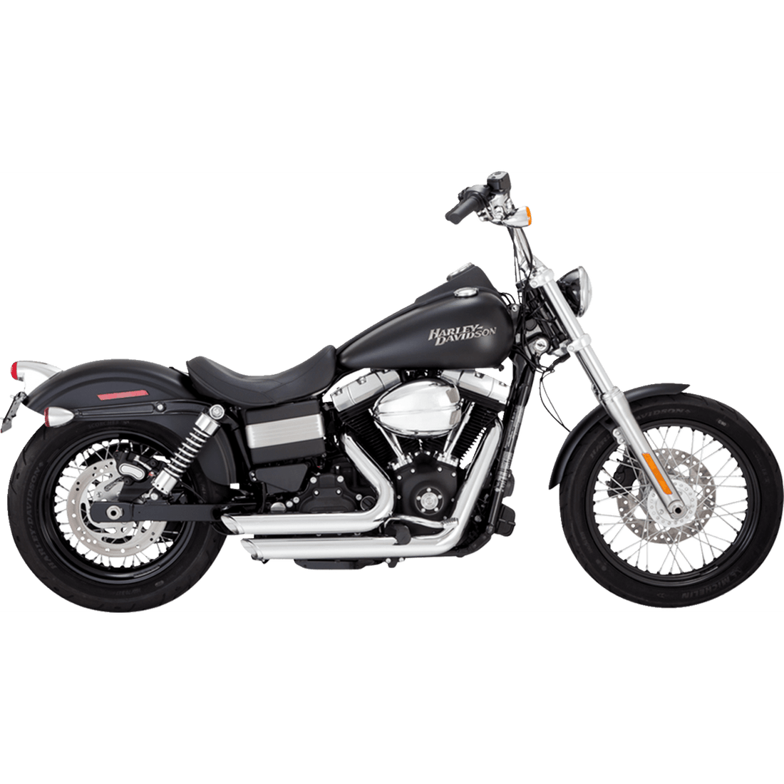 VANCE & HINES Shortshots Staggered Exhaust System Chrome 17327