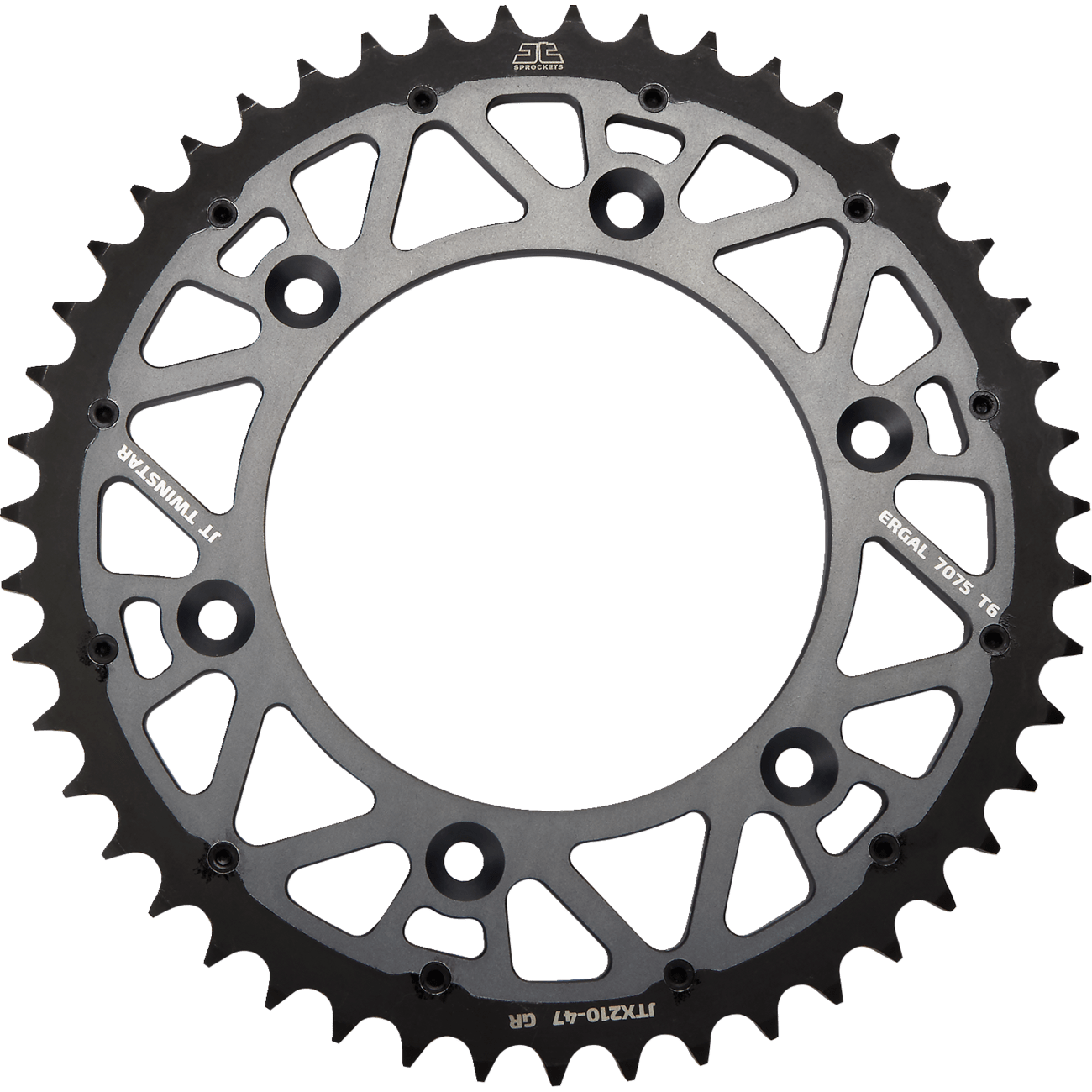 JT SPROCKETS Steel Rear Sprocket Graphite 47 Tooth