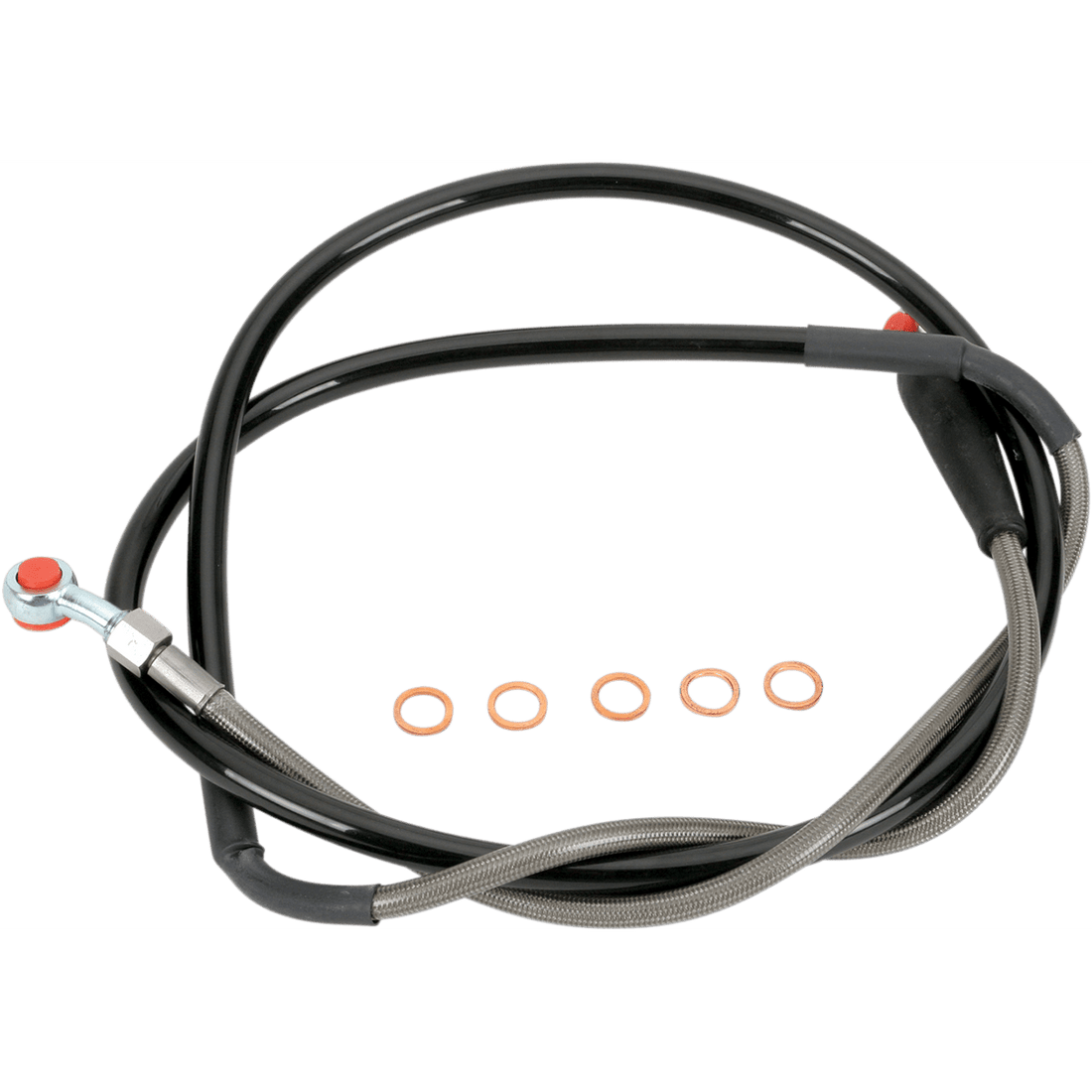 MOOSE RACING Brake Line Front Stainless Steel Yamaha