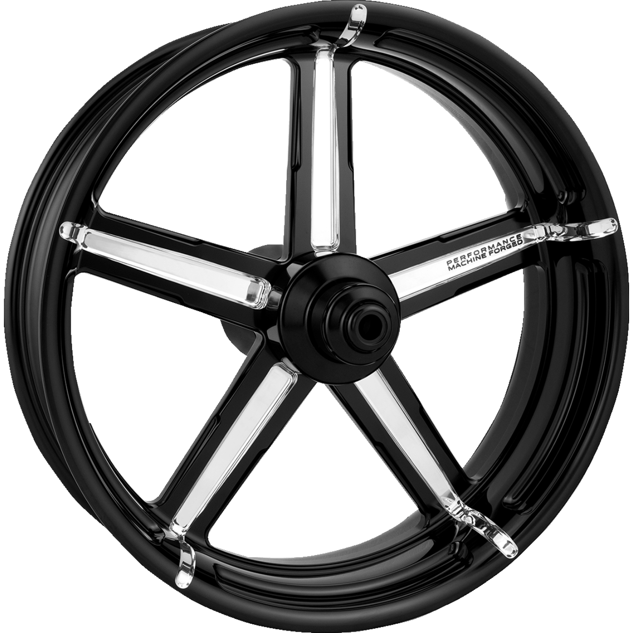 PERFORMANCE MACHINE PM Wheel Formula Rear Single Disc/with ABS Platinum Cut™ 18x5.5 '09+ FL 12697814FRMBMP