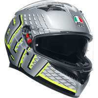 AGV K3 Helmet Fortify Gray/Black/Yellow Fluo Medium 2118381004011M