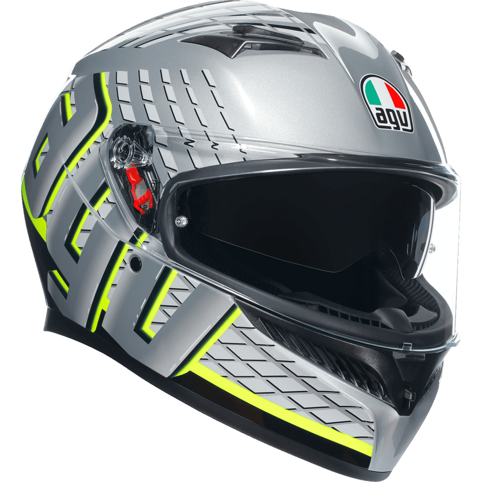 AGV K3 Helmet Fortify Gray/Black/Yellow Fluo Small 2118381004011S