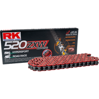 RK 520 ZXW Drive Chain 150 Links Red RR520ZXW150