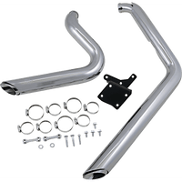 VANCE & HINES Shortshots Staggered Exhaust System Chrome 17213