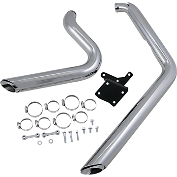 VANCE & HINES Shortshots Staggered Exhaust System Chrome 17213