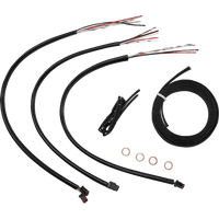 LA CHOPPERS Handlebar Cable/Brake Line Kit Quick Connect Complete 15" 17" Handlebars Stainless LA8156KT216