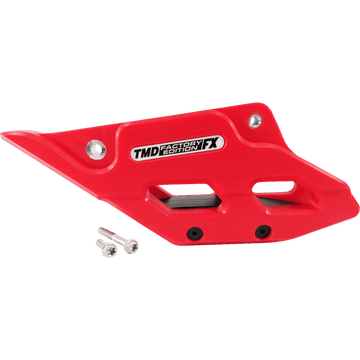 T.M. DESIGNWORKS Factory Edition Chain Guide With Replacement Wear Pad Red RCGKT5RD