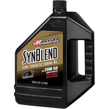 MAXIMA RACING OIL SynBlend Semi-Synthetic Oil 20W-50 1 U.S. gal. 359128B