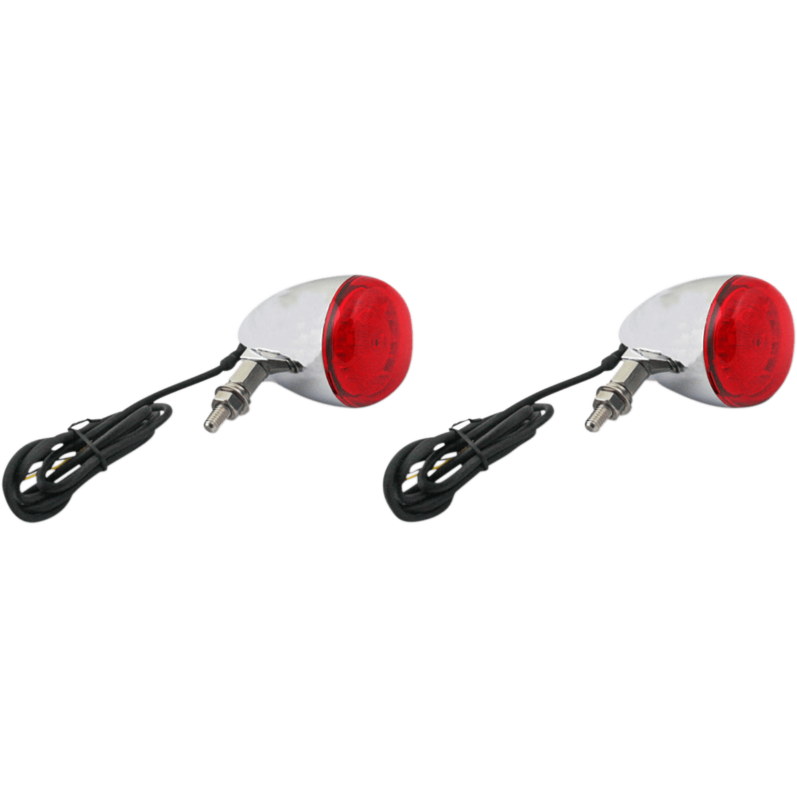 CUSTOM DYNAMICS ProBEAM® Universal Turn Signals Chrome/Red PBUNVRTSRC