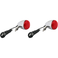 CUSTOM DYNAMICS ProBEAM® Universal Turn Signals Chrome/Red PBUNVRTSRC