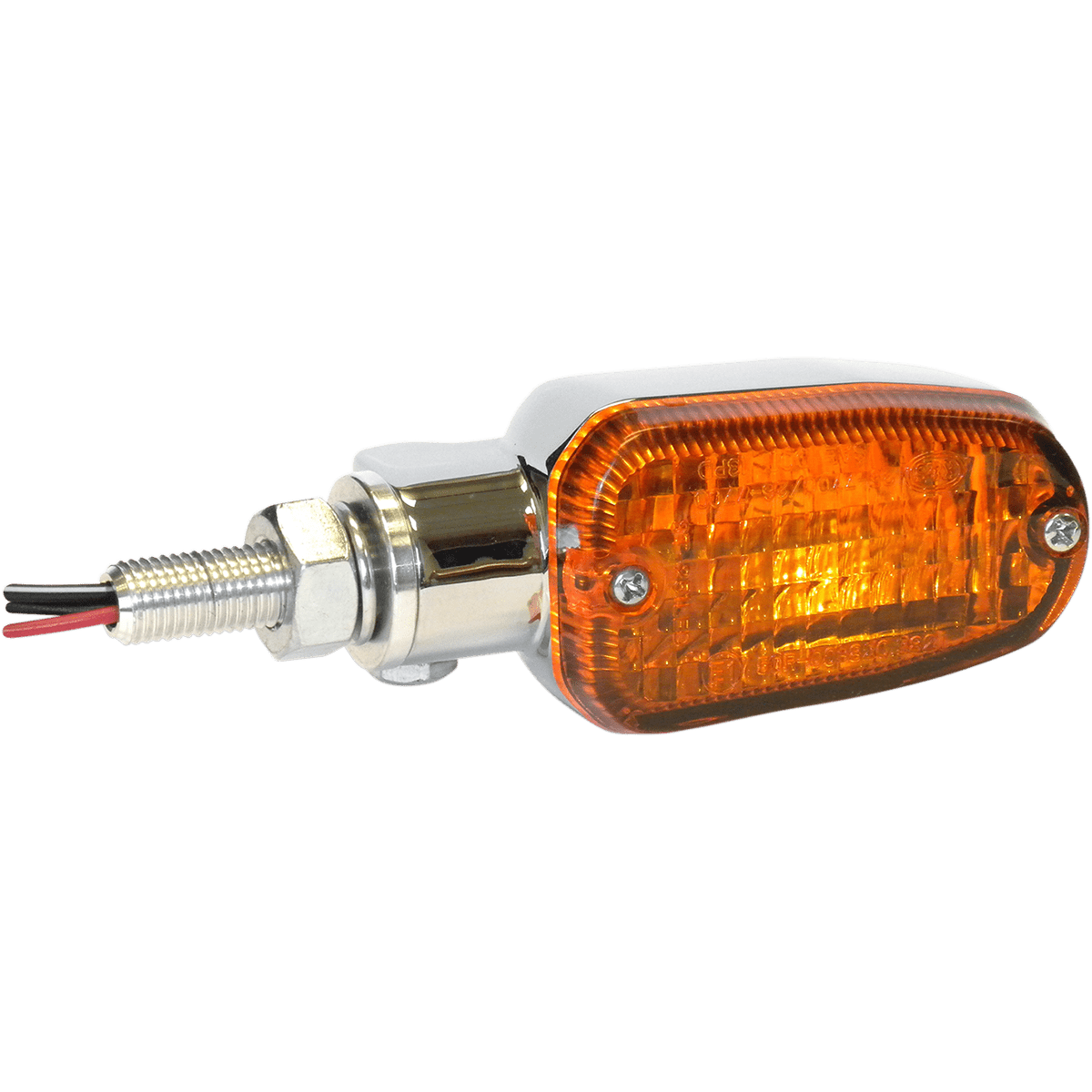 K&S TECHNOLOGIES Turn Signal DOT&E-mark Dual Filament Chrome/Amber 257701CM