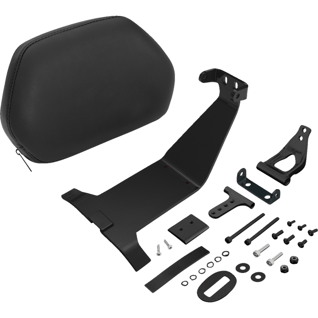 SHOW CHROME Passenger Backrest Smooth Black Ryker '20-'22 41420