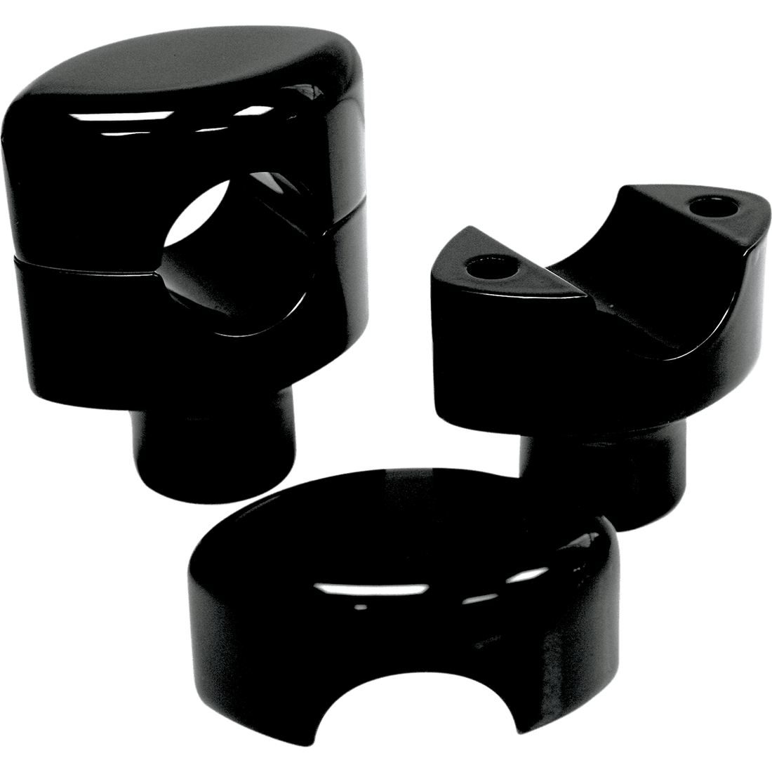 LA CHOPPERS Risers Hefty Smooth 1-1/2" Black LA740601B