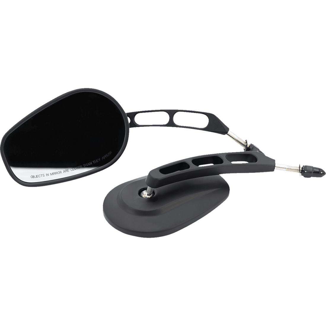 RIVCO PRODUCTS Mirror Thru-Mount Side View Oval Black MV307