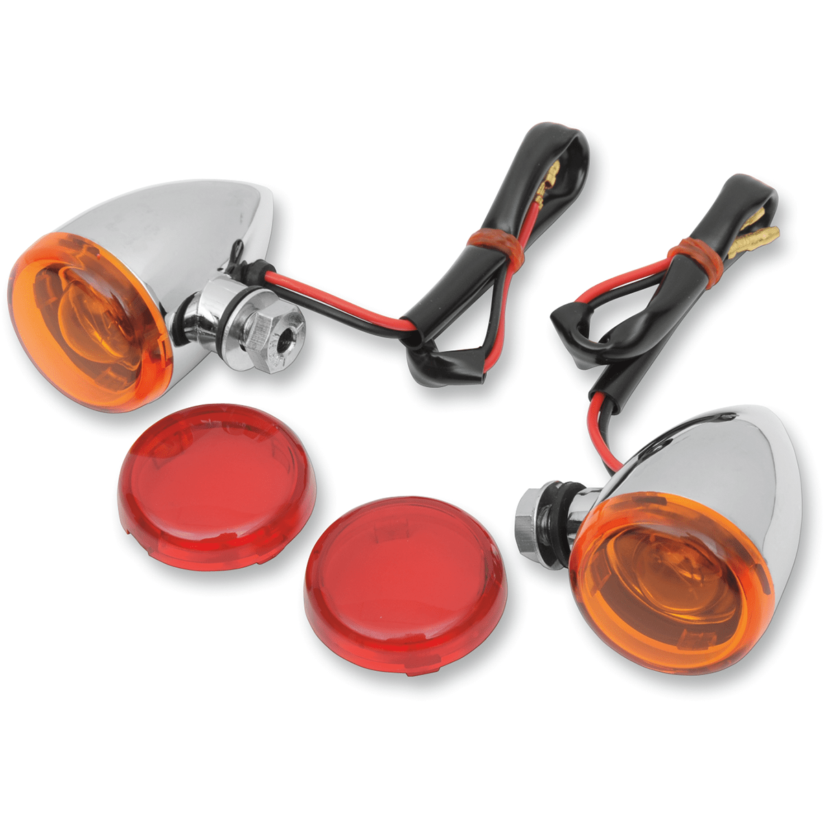 DRAG SPECIALTIES Mini-Duece Marker Light Kit Amber/Red