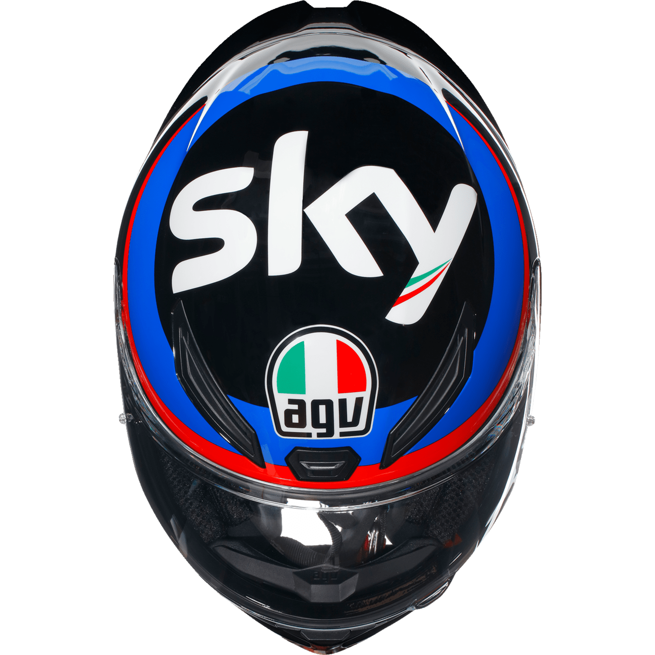 AGV K1 S Helmet VR46 Sky Racing Team Black/Red Large 2118394003023L