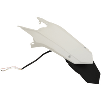 UFO Enduro Rear Fender with Light White