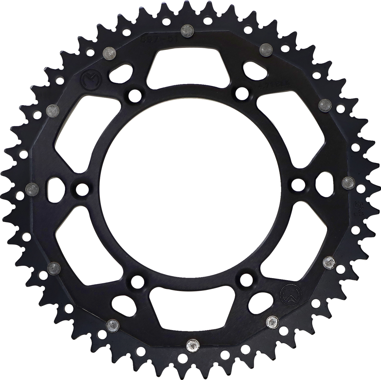 MOOSE RACING Dual Sprocket Black 51 Tooth