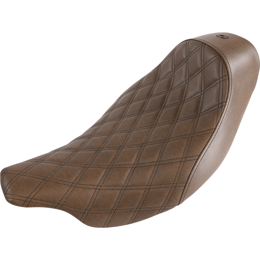 SADDLEMEN Renegade Solo Seat Lattice Stitched Brown '08-'23 FL 80807B002BLS