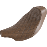 SADDLEMEN Renegade Solo Seat Lattice Stitched Brown '08-'23 FL 80807B002BLS