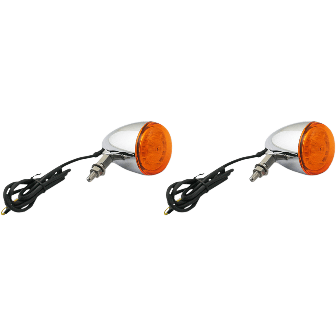 CUSTOM DYNAMICS ProBEAM® Universal Turn Signals Chrome/Amber PBUNVTSAC