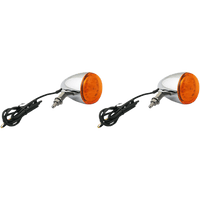 CUSTOM DYNAMICS ProBEAM® Universal Turn Signals Chrome/Amber PBUNVTSAC