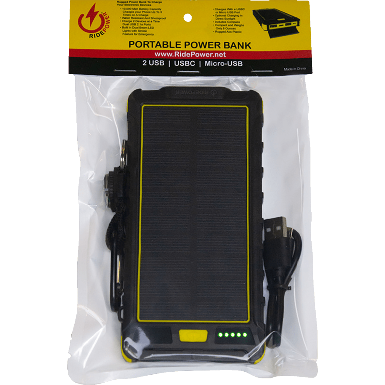 RidePower Power Bank Portable Backup Solar Panel