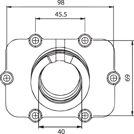 KIMPEX Carburetor Mounting Flange Ski-Doo