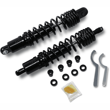 DRAG SPECIALTIES SHOCKS Premium Ride-Height Adjustable Shocks Black Heavy Duty 13.5"